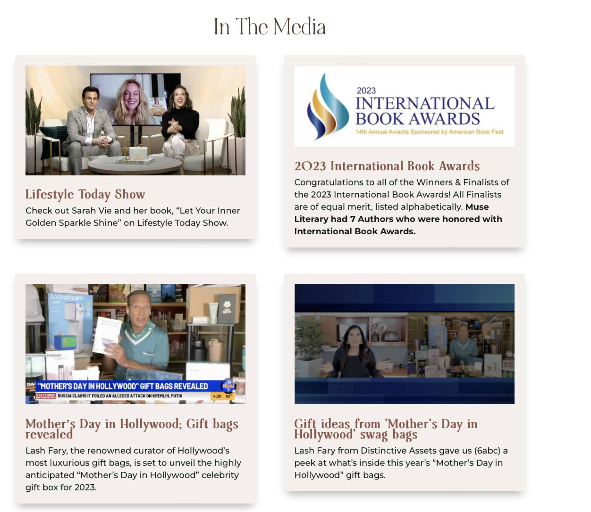 Organizational Excellence: Publishing and Author Support