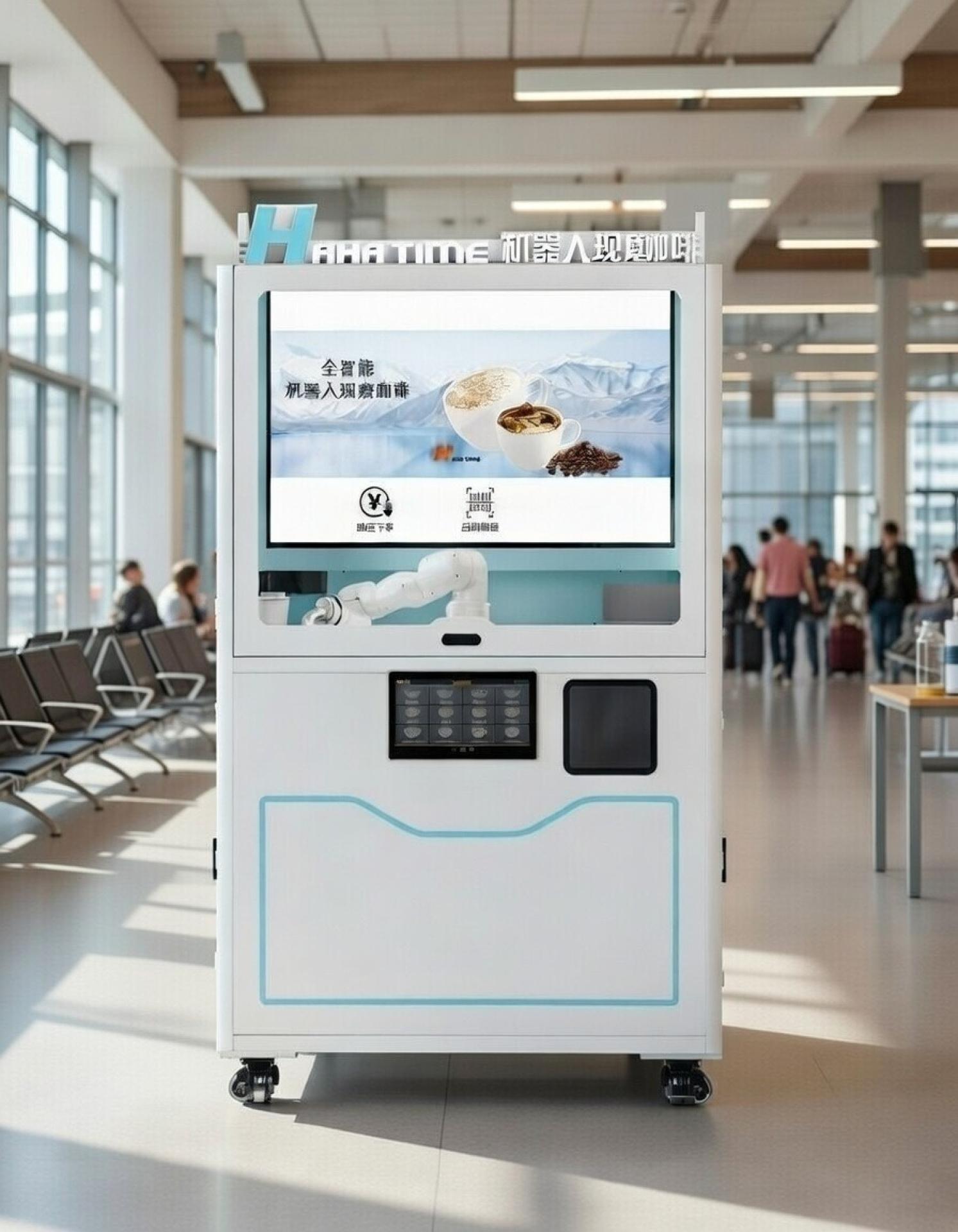 Fully Automated AI Robot Beverage Kiosk