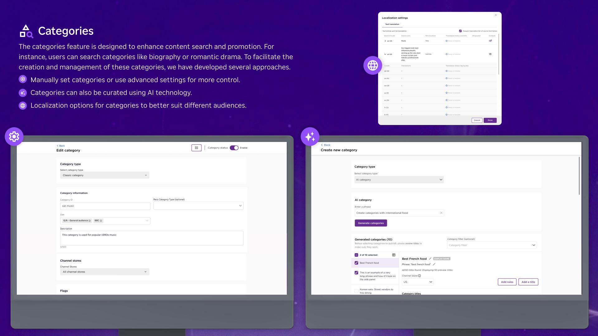 Roku content management system (CMS)