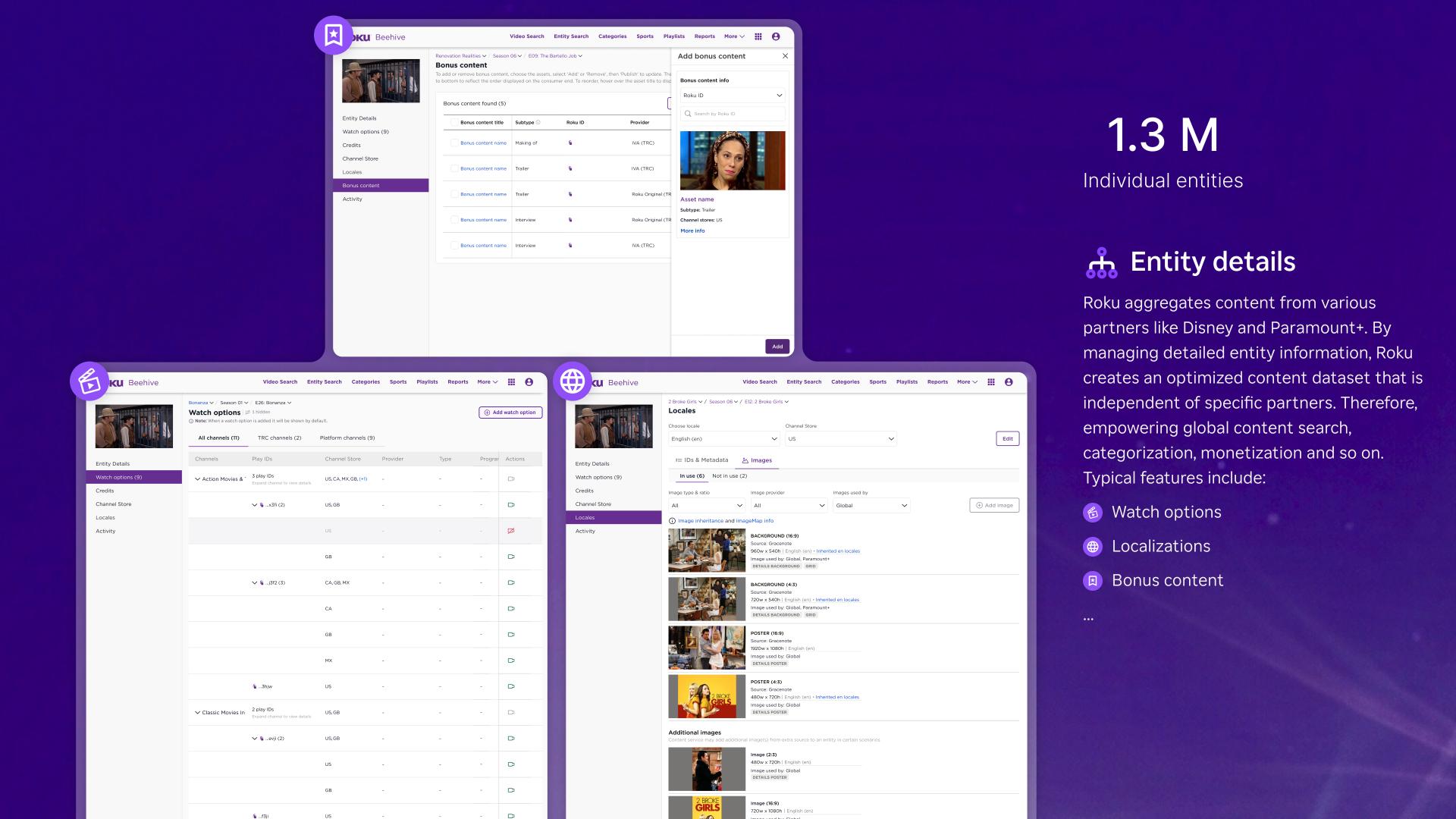 Roku content management system (CMS)